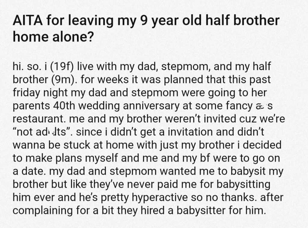 aita-for-leaving-my-9-year-old-half-brother-home-alone