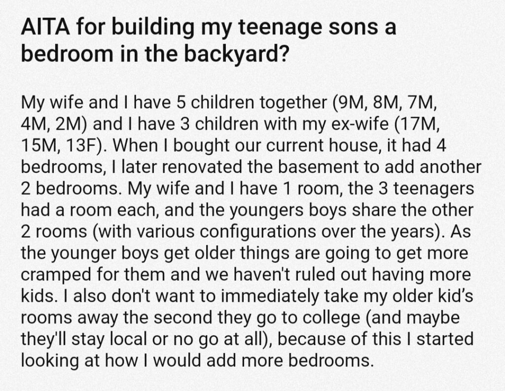 aita-for-building-my-teenage-sons-a-bedroom-in-the-backyard