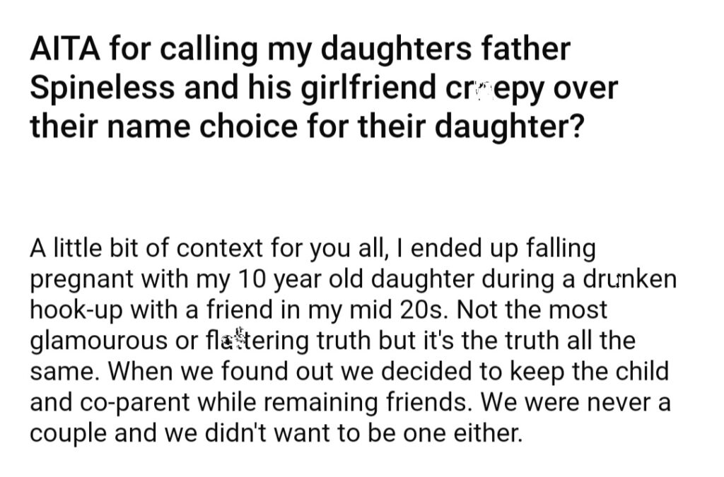 AITA For Calling My Daughters Father And His Girlfriend