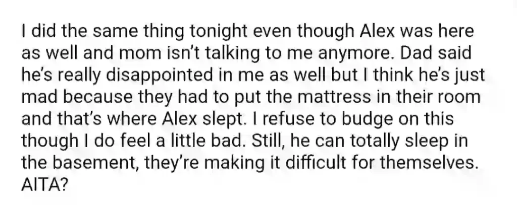 aita-for-refusing-to-share-a-room-with-mom-s-14yo-brother